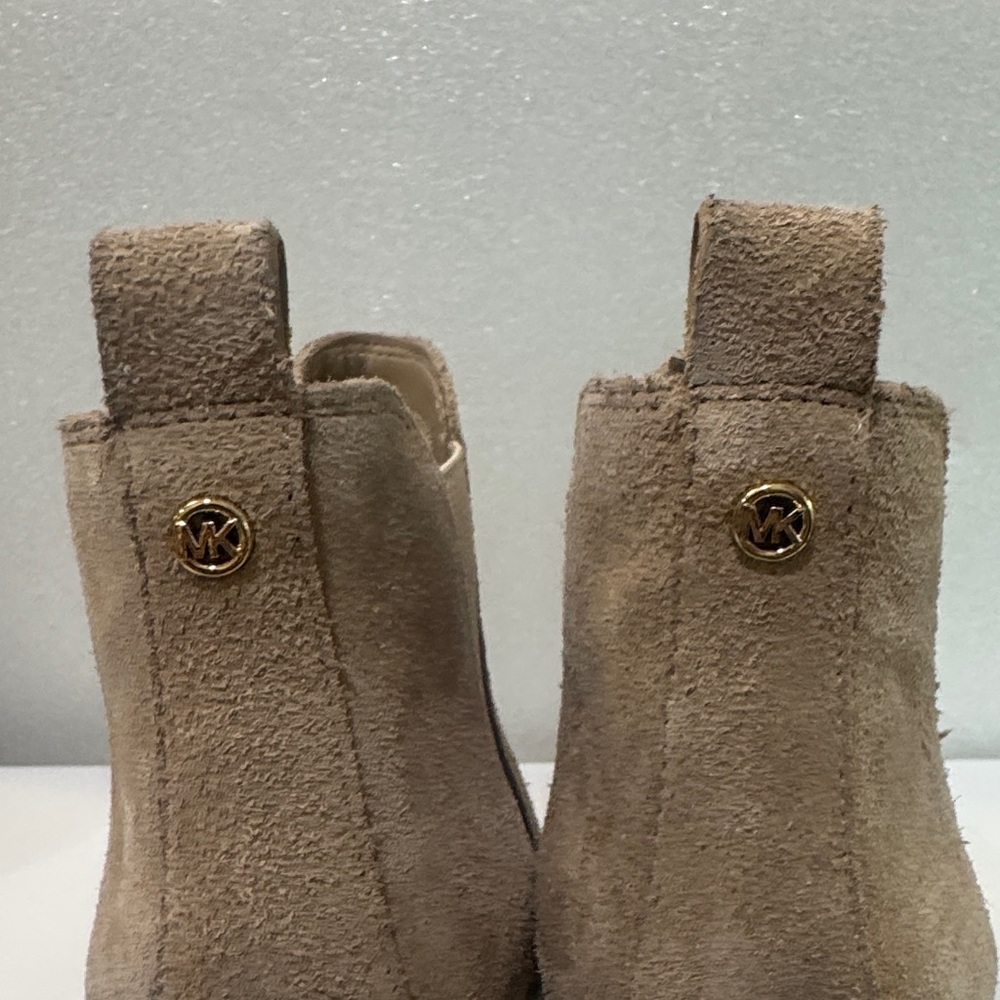 Michael Kors Beige Suede Ankle Boots - Picture 4 of 9
